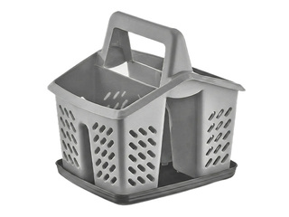 Galda piederumu turētājs Dunyaplastik, ar paplāti un rokturi