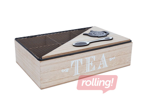 Tējas kaste Hazel, bēša, 24×16×7cm