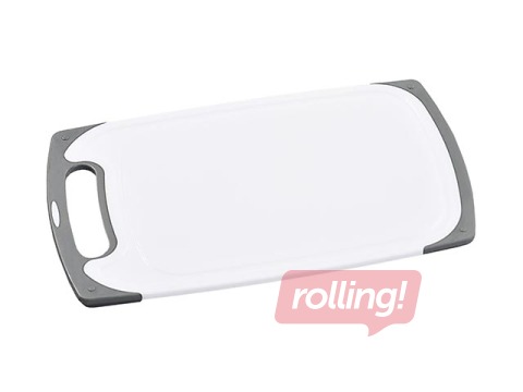 Virtuves dēlītis Kesper, ar antibaketriālu virsmu, plastmasas, balts, 25x15x1cm