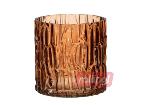 Svečturis 4 Living Honka, stikls, brūns, Ø12.5×12cm