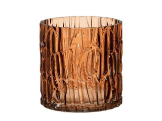 Svečturis 4 Living Honka, stikls, brūns, Ø12.5×12cm