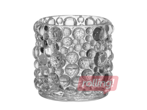 Svečturis 4 Living Pisara, stikls, caurspīdīgs, Ø8.5×8cm