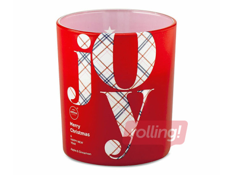 Aromātiskā svece Aroma Home, Xmass Joy, Apple & Cinnamon, 130g