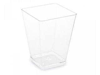 Trauki uzkodām, 5.8x5.8 cm, h-7.6 cm, plastmasas, 20 gab.