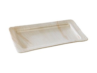Plates, 28.5x18 cm, wooden, 10 pcs.
