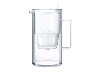 Ūdens filtrakrūze stikla Aquaphor Maxfor+, 2.5l, balta