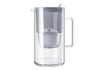 Ūdens filtrakrūze stikla Aquaphor Maxfor+, 2.5l, pelēka