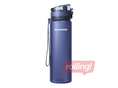 Ūdens pudele ar filtru Aquaphor City, 800 ml, tumši zila + AKCIJA! Pērc ūdens pudeli ar filtru un saņem dāvanu!