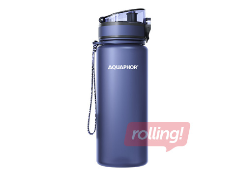 Ūdens pudele ar filtru Aquaphor City, 650 ml, tumši zila + AKCIJA! Pērc ūdens pudeli ar filtru un saņem dāvanu!