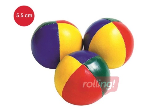 Žongleerimispallide komplekt - 3 tk, D = 5,5 cm