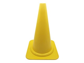 Konuss sporta treniņiem, 40cm, dzeltens