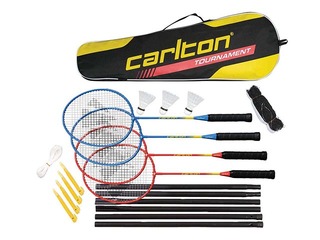 Badmintona rakešu komplekts ar tīklu Carlton
