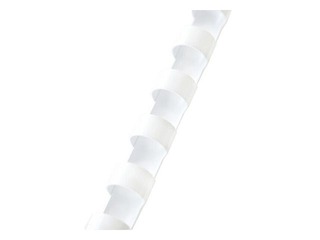 Plastmasas spirāles Fellowes, 12 mm, 100 gab., baltas