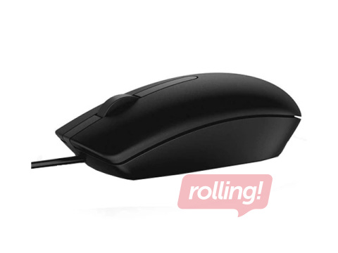 Pele ar vadu Dell MS116, USB, Melna