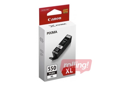 Tintes kasete Canon PGI-550XL PGBK, pigmentēta melna, 22ml
