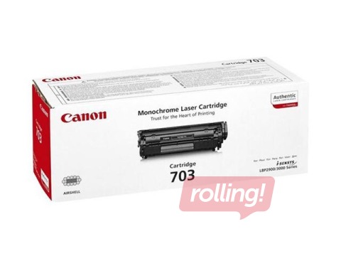 Tonera kasete Canon 703, melna, (2000 lpp.)