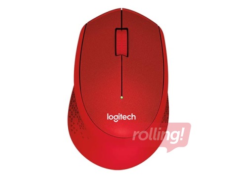 Bezvadu datorpele Logitech M330 Silent Plus, Sarkana