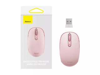 Bezvadu datorpele Baseus, F01B Tri-mode 2.4G BT5.0 1600 DPI, rozā