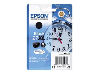 Tintes kasete Epson 27XL melna, WF-7110DTW, 17.7ml