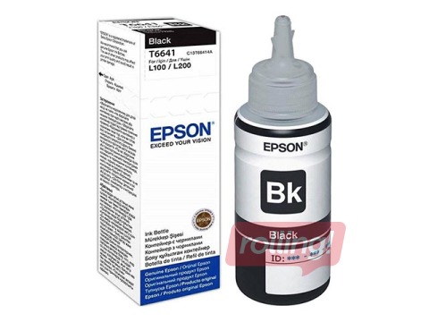 Tintes pudele Epson T6641, melna, 70ml
