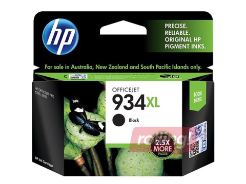 Tintes Kasete HP 934 XL, Melna
