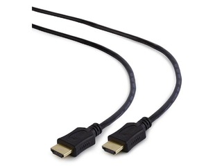 HDMI ātrgaitas kabelis ar tīklu, HDMI M - HDMI M, 1.8 m, melns 