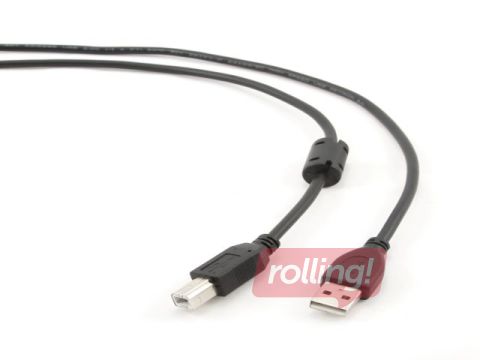 Gembird USB 2.0 cable A-plug B-plug 4.5m, black