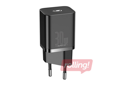Ātrs tīkla lādētājs, Baseus, Super SI Quick, 30w, melns