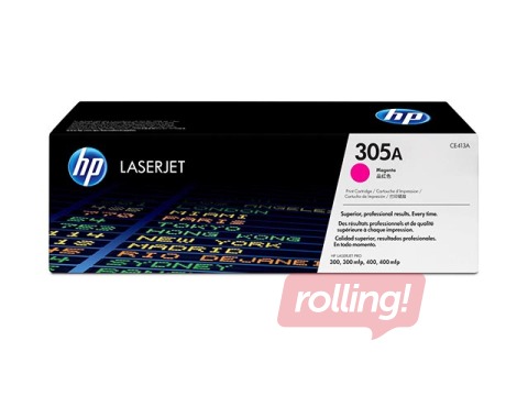 Tonera kasete HP CLJ PRO 300, fuksīna sarkana, (2600 lpp.)