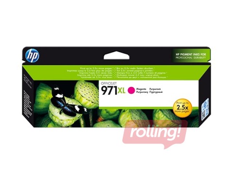 Ink Cartridge HP 971XL for Officejet Pro X series, Magenta (6.600 pages)