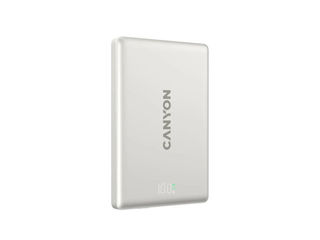 Canyon OnPower 500 Magnētiskā Bezvadu uzlādes baterija PD 20W, 5000mAh, MagSafe, pelēks