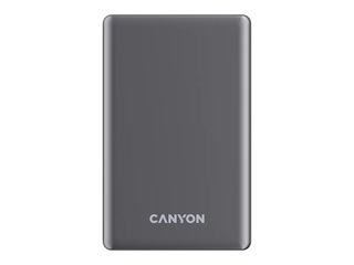 Magnētiskais mobilais lādētājs Canyon, OnPower 505 Slim, MagSafe PD 20W, 5000mAh, tumši pelēks