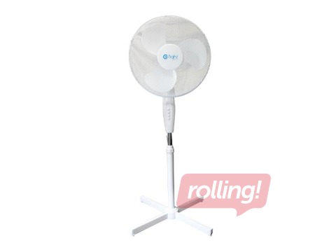Grīdas ventilators Eco light, balts, 40cm, 45W