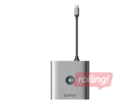 Adapteris Orico 6-in-1 hub, HDMI 4K + 2x USB-A 3.0, USB-C, 100W PD