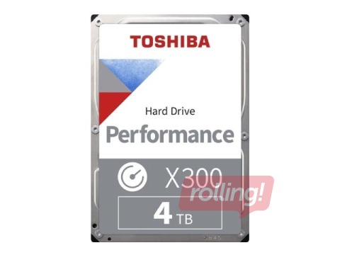 HDD disks Toshiba, X300 4TB, 7200 rpm, 256MB