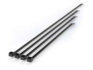 Kabeļu savilce 3.6 x 250 mm melna, 100 gab
