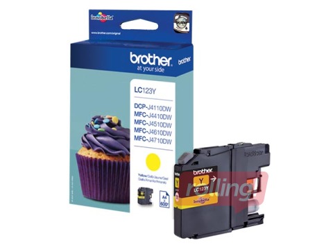 Tintes kasete  Brother MFC6920DW, dzeltena, (600 lpp)