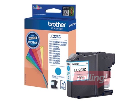 Tintes kasete  Brother MFCJ4620/J5320/J5620/J5720 ciānzila, (550 lpp)