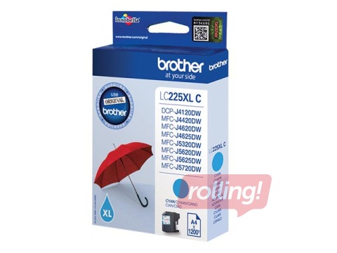 Tintes kasete  Brother MFCJ5620DW, ciānzila, (1200 lpp)