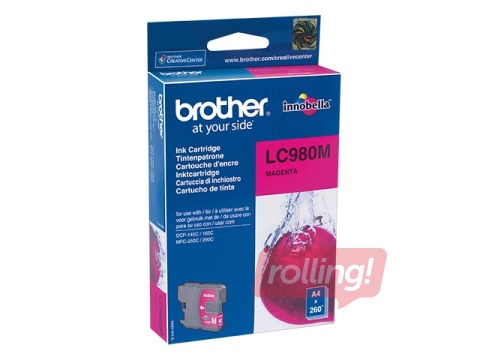 Ink cartridge Brother LC980, magenta, (260 pgs)