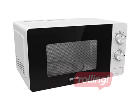 Mikroviļņu krāsns Gorenje MO17E1W, balta, 700W, 17l
