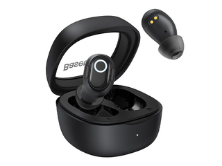 Bezvadu austiņas Baseus Bowie WM02 TWS, Bluetooth 5.0 (melnas)