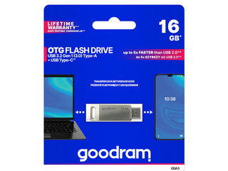 Goodram ODA3 USB 3.2 / USB Type-C 16GB Silver