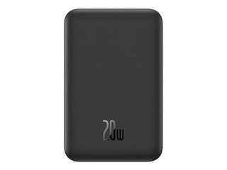 Magnētiskais mini bezvadu mobilais lādētājs Baseus MagSafe PD 20W, 5000mAh, melna
