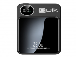Magnētiskā Enerģijas krātuve Quik QP-810 Bezvadu Magnētiskā Ārējas uzlādes baterija 10000mAh, melns
