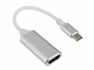 Adapteris RoGer Multimedia Adapteris USB-C uz HDMI (4K @ 30Hz, 1080P @ 60Hz) Sudraba