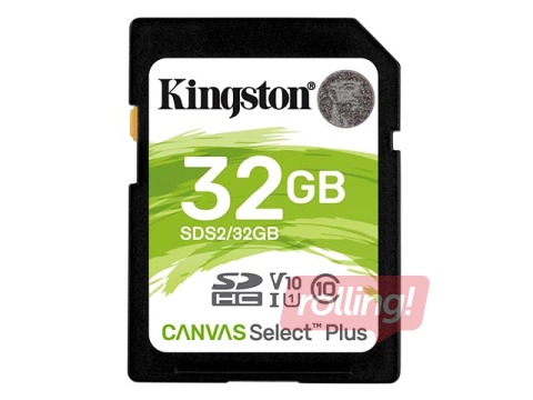 Atmiņas karte Kingston Canvas Select SDHC 32GB