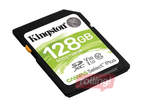 Atmiņas karte Kingston SDXC 128GB Canvas Select Plus