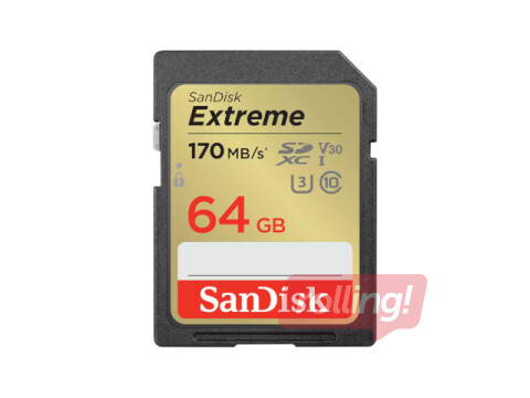 SanDisk Extreme 64 GB, Class10 SDXC Card