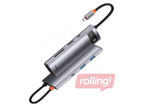 Daudzportu adapteris Baseus 7in1 USB-C to 2x USB 3.0 + HDMI + USB-C PD